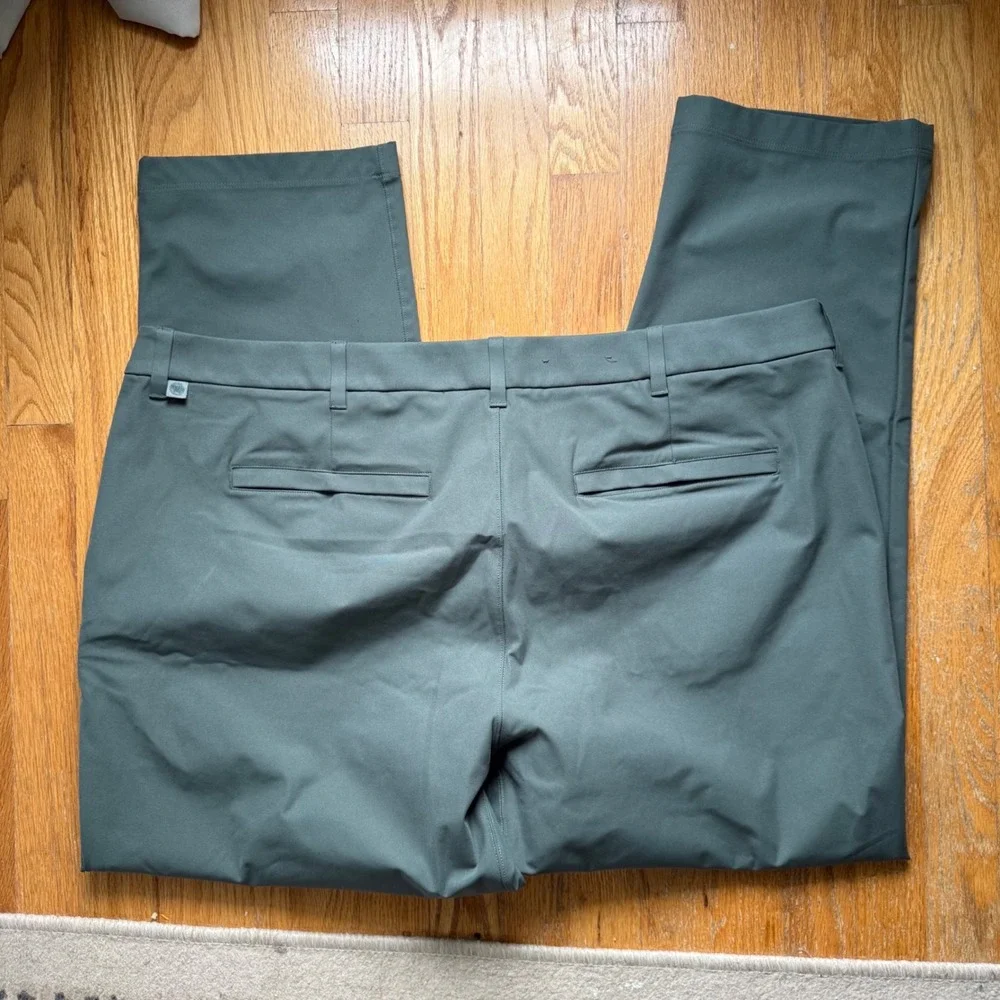 Lululemon ABC Commission Pants Men 46 Hunter Green Warpstreme Golf Chino LM5AO5S